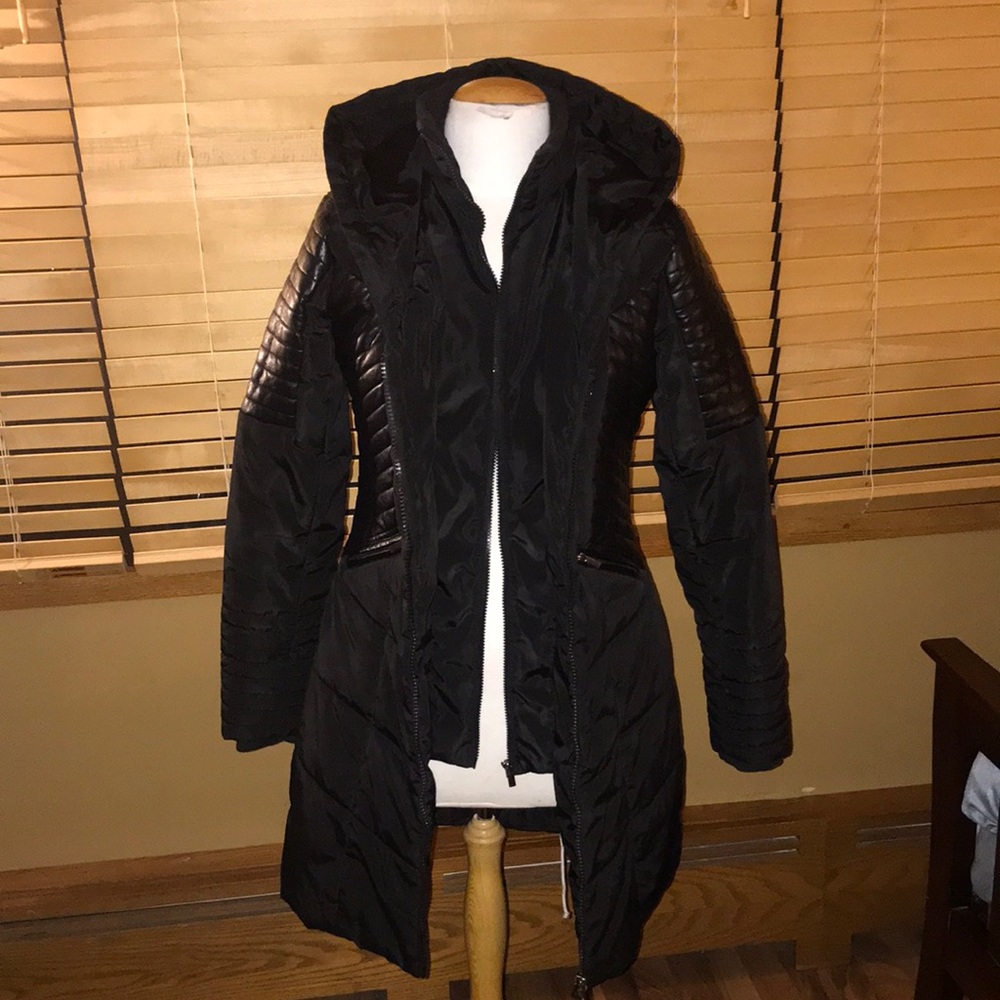 Alto Suzy sheer black coat